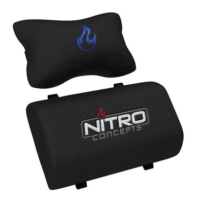 Karrige gaming Nitro Concepts S300, sedilje e mbushur, ergonomike, zi e blu