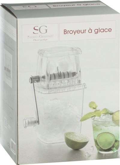 Shtrydhës akulli Ice Crusher, me dorë, PVC, transparent