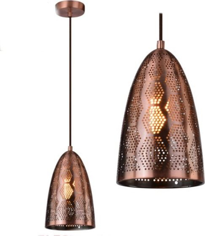 Llambadar tavani Candellux Sfinks 31-43313, E27, metal, ngjyrë bakri
