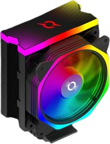 Ладилник за процесор URANUS Black ARGB PWM, 4 топлински цевки, вентилатор 120mm, црн