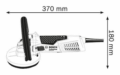 Bluarëse betoni Bosch GBR 15 CA, 1500W, 125mm, blu