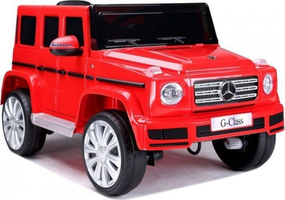 Makina elektrike për fëmijë Lean Cars Mercedes G500, me telekomandë, me drita LED, e kuqe