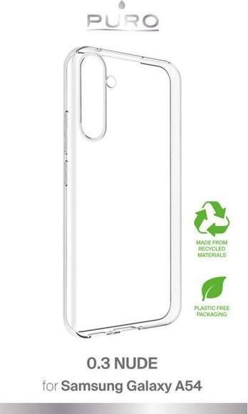 Mbajtëse telefoni Puro 0.3 Nude për Samsung Galaxy A54 5G, TPU, transparente