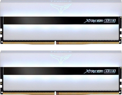 Memorie RAM Team Group T-FORCE XTREEM ARGB, 16GB DDR4 3200MHz, kit 2x8GB, e bardhë