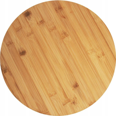 Pjatë servirëse rrotulluese Orion, bambu, 35 cm, natyrale