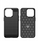 Këllëf i blinduar për telefon iPhone 14 Pro Max, TPU, fibrë karboni, i zi