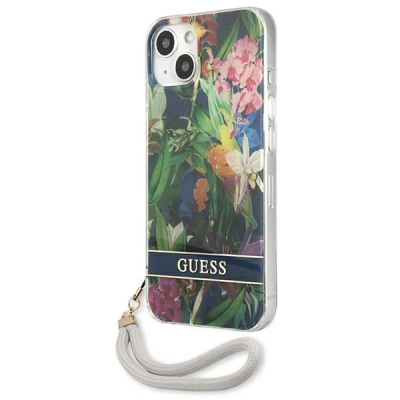 Kapak telefoni Guess për iPhone 13, 6.1", plastik, me lule, shumëngjyrësh