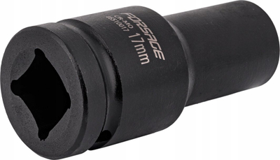 Nasadë goditëse e thellë Partner, 3/4", 17mm, 6-këndore, e zezë