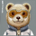 Kapak telefoni Nimmy Cool&amp;Cute 2.0 Bear, për iPhone 16 Pro Max 6.9", TPU PC, gri
