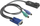 Adapter KVM HP AF628A, USB, tastierë mi video, i zi