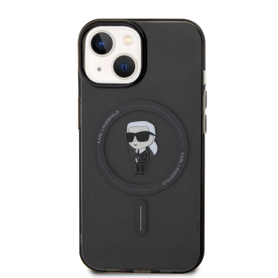 Kapak telefoni Karl Lagerfeld KLHMP15SHFCKNOK, iPhone 15 6.1", MagSafe, i zi