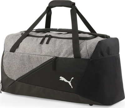 Çantë sportive Puma teamFINAL Teambag M, 46L, me xhep për këpucë, gri me të zezë
