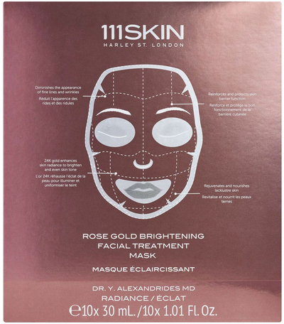 Maskë fytyre 111Skin Rose Gold Brightening Facial Treatment, set 5 copë