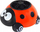 Makina flluska sapuni Lean Beetle Bubble Machine, automatike, me bateri USB, e kuqe e zezë