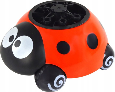 Makina flluska sapuni Lean Beetle Bubble Machine, automatike, me bateri USB, e kuqe e zezë