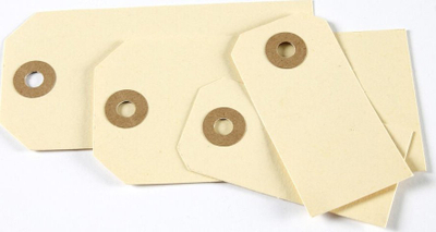 Etiketa kartoni Antalis Gift Pack Manilla, 40x80mm, 1000 copë, ngjyrë natyrale