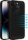 Këllëf telefoni Breezy për Samsung Galaxy A55 5G, plastik, me vrima ajri, i zi