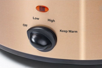 Tenxhere elektrike Bestron Slow Cooker, 225W, 4.5L , e zezë/bronztë