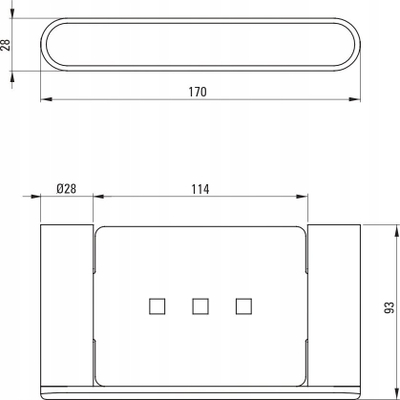 Set dispenzeri dhe pjate sapuni Deante, për mur, inox, i argjendtë