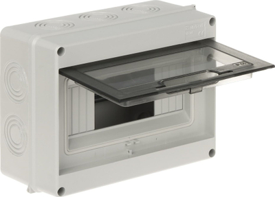 Panel elektrik sipërfaqësor Marlanvil 92.08, 8 module, IP65, gri