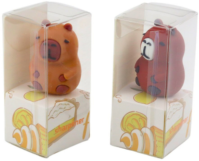 Mprehëse lapsash Capybara, për lapsa të hollë, plastike, kafe