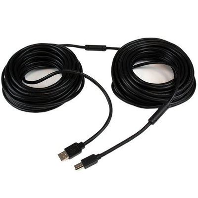 Активен кабел USB 2.0 A во B StarTech, 20 m, црн