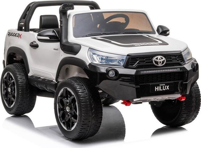 Makina elektrike për kalamaj Toyota Hilux, me pult, radio FM USB, e bardhë