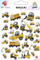Stickerë për kalamaj Dodo Construction Machines, set për krijime, shumëngjyrësh