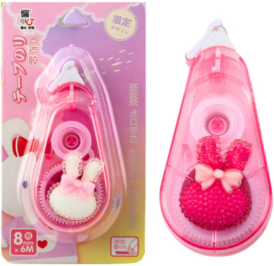 Shirit korrektues Mouse Bunny, 8mm, 6m, rozë dekorativ
