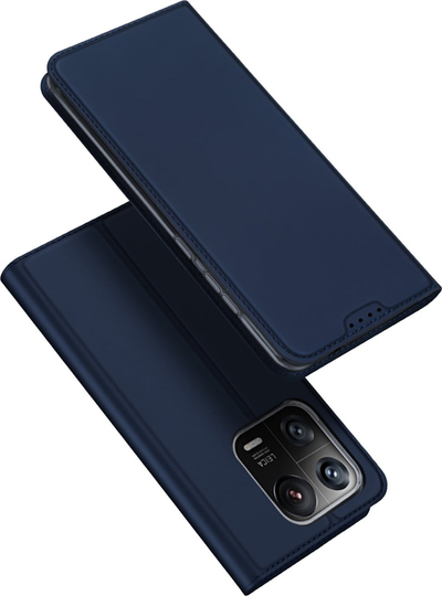 Këllëf telefoni Dux Ducis Skin Pro Series për Xiaomi 13 Pro, portofol, me këmbë mbajtëse, blu e errët