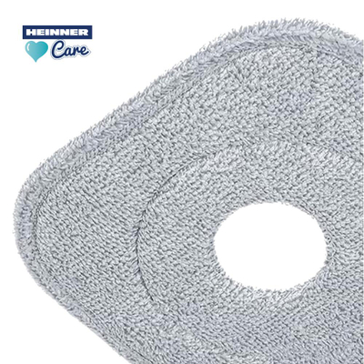 Set koka zëvendësuese mop Heinner Care Mega Clean, 3 copë, mikrofibër, të bardha