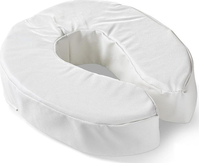 Rritës ulëse tualeti Sundo Soft, 10 cm, shkumë e butë, PVC e bardhë