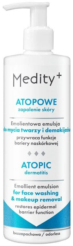 Pastrues fytyre Medity Emollient, për dermatit atopik, heqës grimi, 200ml