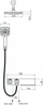 Set dushi Concealed Square Shower, bateri termostatike e fshehur, kokë dushi katrore 22cm, krom