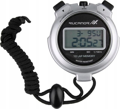 Сребрена дигитална штоперица Ora kronometër 12 Silver Stopwatch