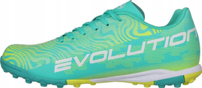 Këpucë futbolli Joma Evolution 2415 Jr TF, për kalamaj, për bar sintetik, blu jeshile