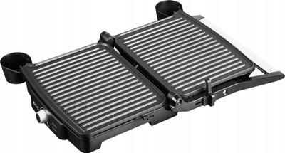 Grill kontakti EKG ECGKG100, 2000W, 3 pozicione pune, inox