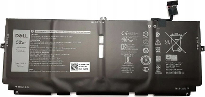 Bateri për laptop Dell, 4C, 52WHr, Li-Ion, e zezë