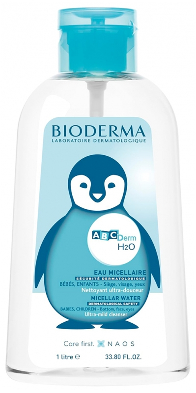 Ujë micellar për bebe Bioderma ABC Derm H2O, 1L