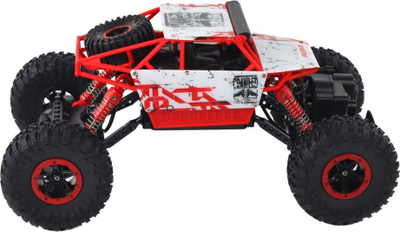 Makinë lodër terreni me pult Leantoys Rock Crawler, shkallë 1:18, 2.4GHz, e kuqe