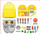 Set kuzhine lodër Woopie Little Chef Backpack, 26 pjesë, çantë shpine, i verdhë