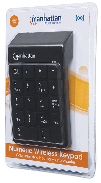 Tastierë numerike Manhattan, Wireless 2.4GHz, e zezë