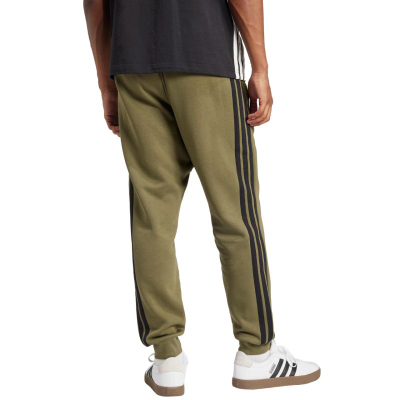 Pantallona dylevish Adidas Essentials 3 Stripes Fleece, për burra, të zeza