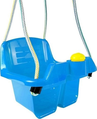 Lëkundëse për fëmijë LEAN Toys 5037, me litarë, plastike, blu