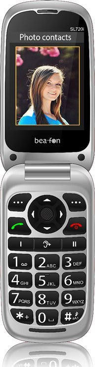 Telefoni Beafon SL720i, 2.8", 4G, i zi me argjend