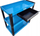 Karroc pune Silver, me 3 rafte, me sirtar, 150 kg, blu