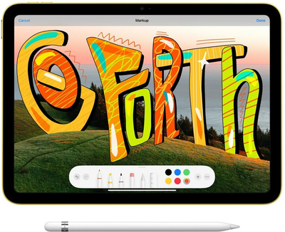 Таблет Apple iPad 2022, 64GB, Wi-Fi, жолта боја