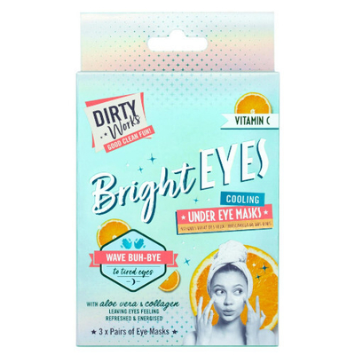 Maskë për sy Dirty Works Bright Eyes, 3 x 4 ml