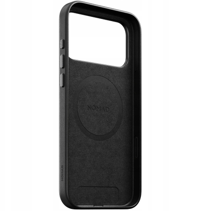 Kapak telefoni Nomad Traditional Leather për iPhone 17 Pro, lëkurë natyrale, me MagSafe, i zi