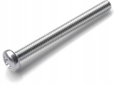 Vida makinore pan DIN 7985 M5x50 mm, kokë kryq Phillips, paketim blister 8 copë
